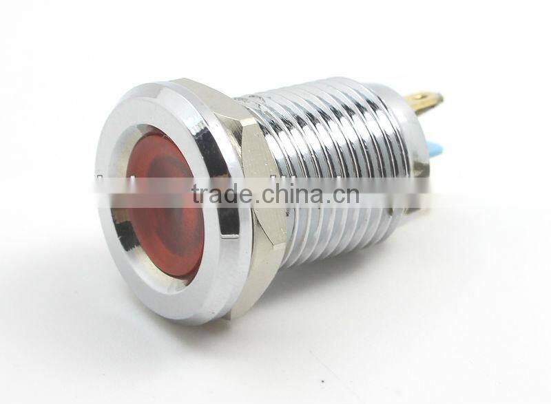 12mm metal indicator 220v pilot lamp GQ12C-D