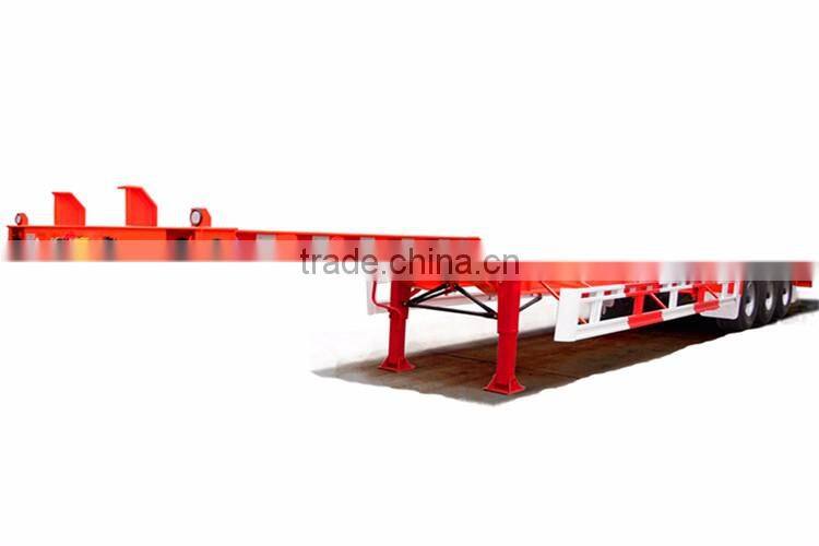 Top Ranking 2-3 Axles 20-40ft Trailers or Container Semi Trucks or Skeleton semi trailer container chassis for Exporting