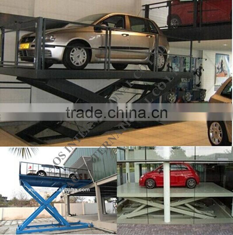 Static Hydraulic Scissor Lift Platform Used In Warehouse For Goods Lifting
