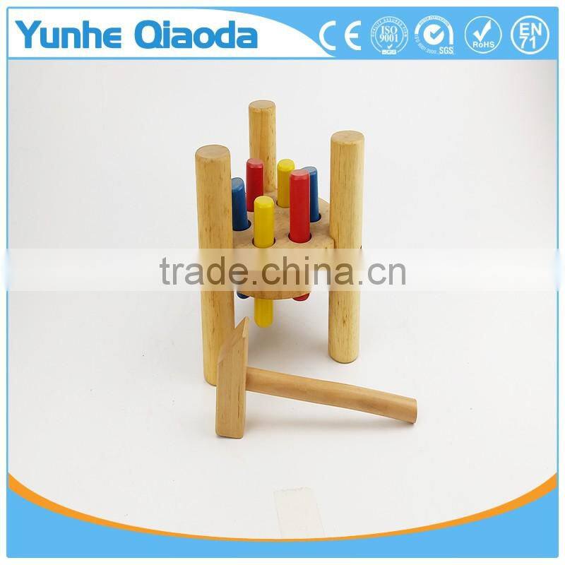 Christmas Thanksgiving Gifts Classic Toddler Game Wooden Hammer Toy Pound-A-Peg Pounding Bench Early Explorer