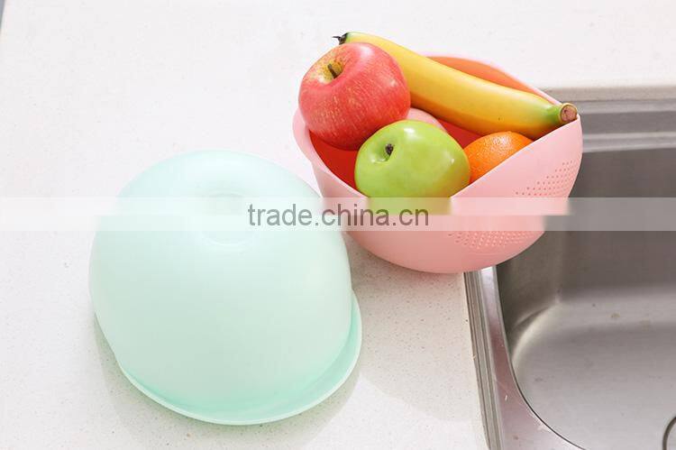 Colorful draining basket --blue(S)