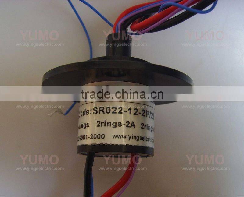 SR022-12-2P2S 4 rings slip ring Capsule electrical slip ring