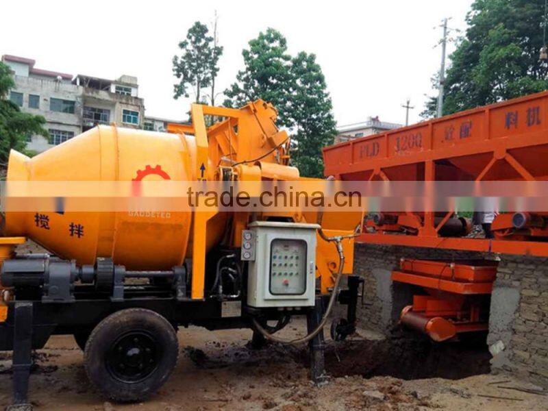 China made hydraulic concrete pump with mixer machine China price