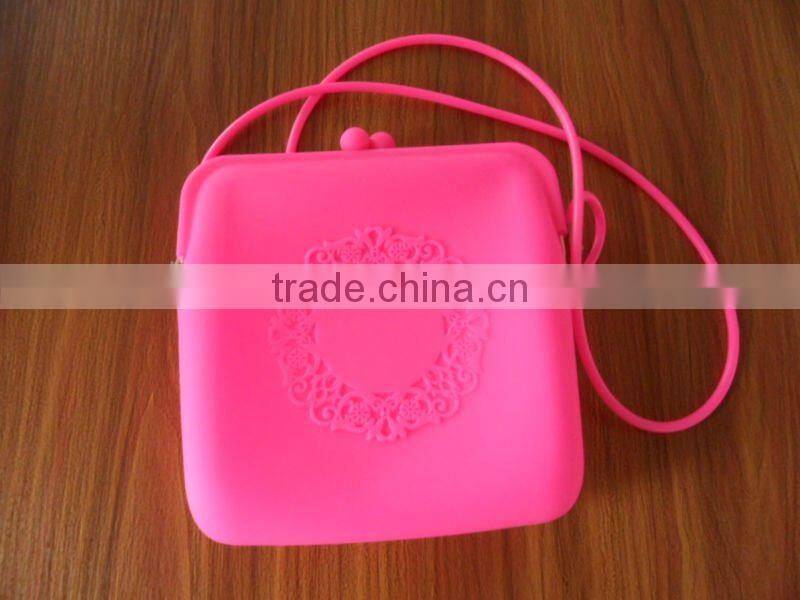 2012 Free packing Latest Fashion Silicone Ladies Handbag