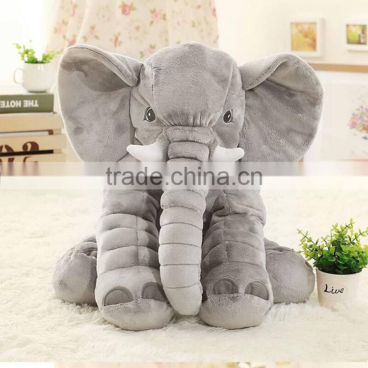 Promotional custom Baby Children Kids body Sleep soft Plush Elephant Pillow Toy