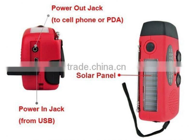 torch radio solar with crank