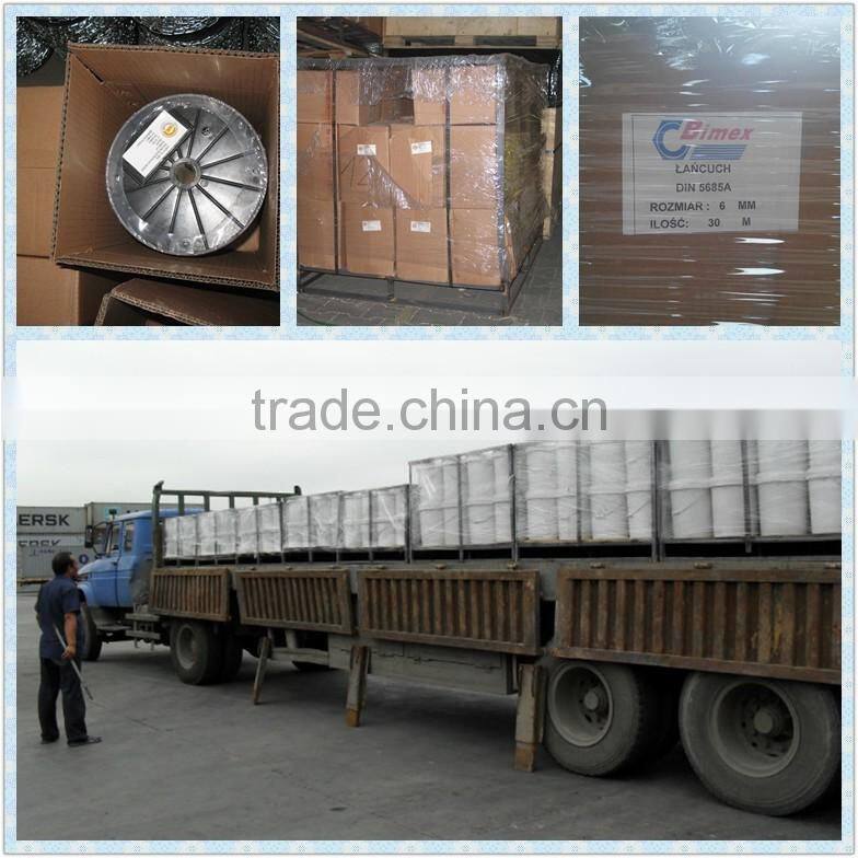 Iron Material and Welded Chain Structure DIN766 Link Chain