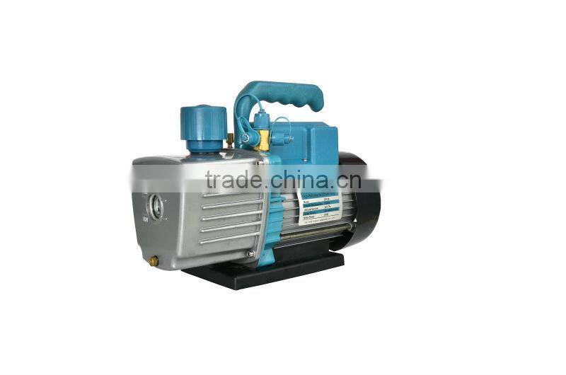 Single stage rotary vane vacuum pump