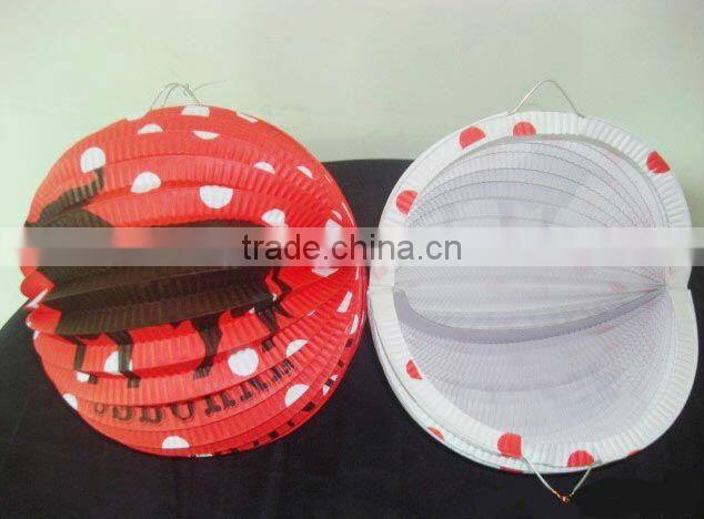 Handing round shape halloween paper lanterns/ chinese lanterns