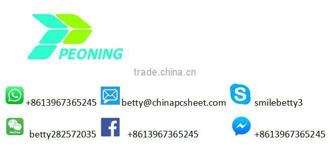 High light transmission cheap price polycarbonate glass plastic transparent sheet