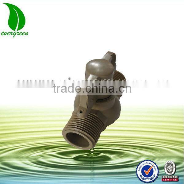 pvc double male thread ball valve