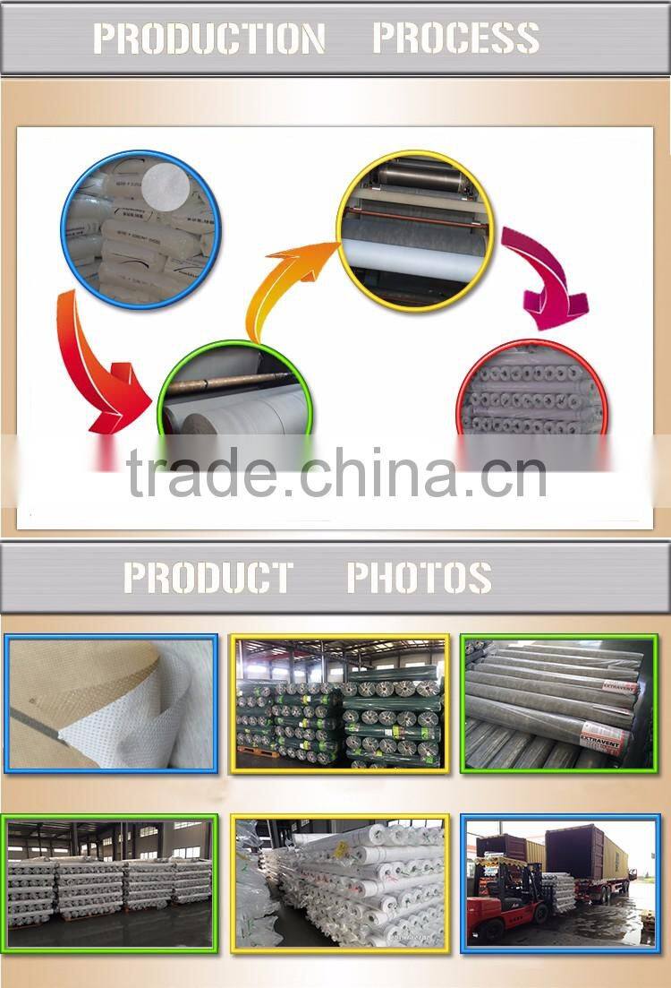 Building material Polypropylene or polyethylene Mesh fabric roofing waterproof vapor barrier manufacturers