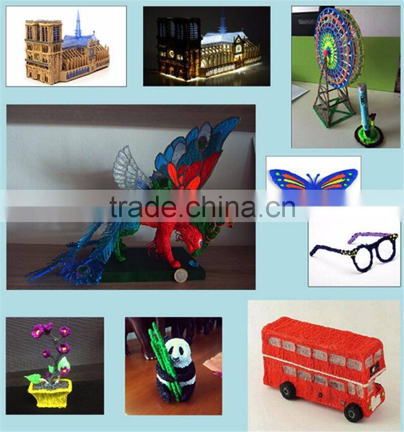 2016 hot selling 3d printing pen filaments refill ABS/PLA for 3D pen drawing