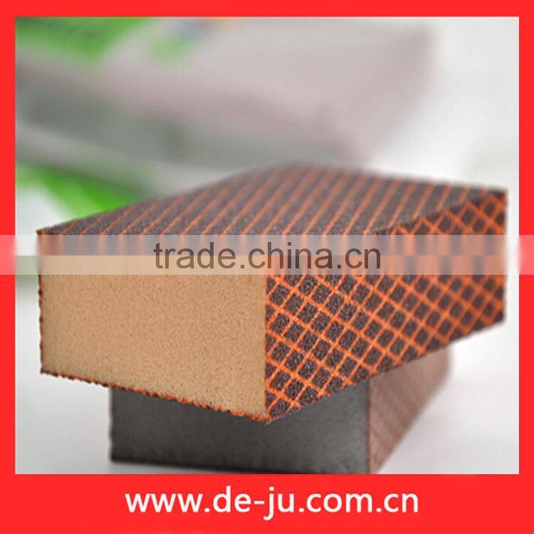 Dark Orange Cleaning Sponge Abrasive Scouring Pad