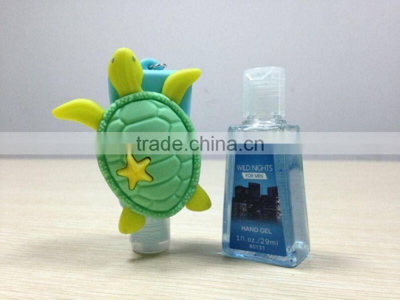 High Quality Scented Alcohol-based Waterless Hand Hygiene with Portable Fashional Silicone Holders