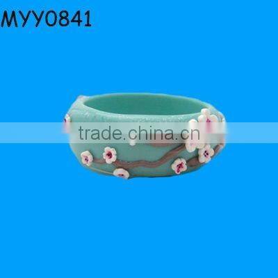 hand crafted floral ceramic bangles for girl