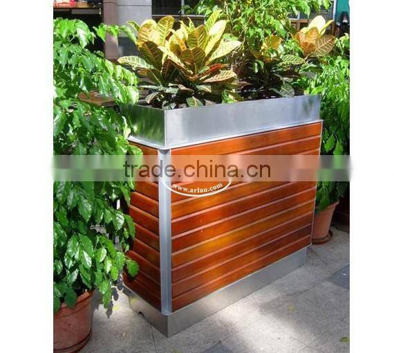 Arlau planters wooden slats, wooden planter box