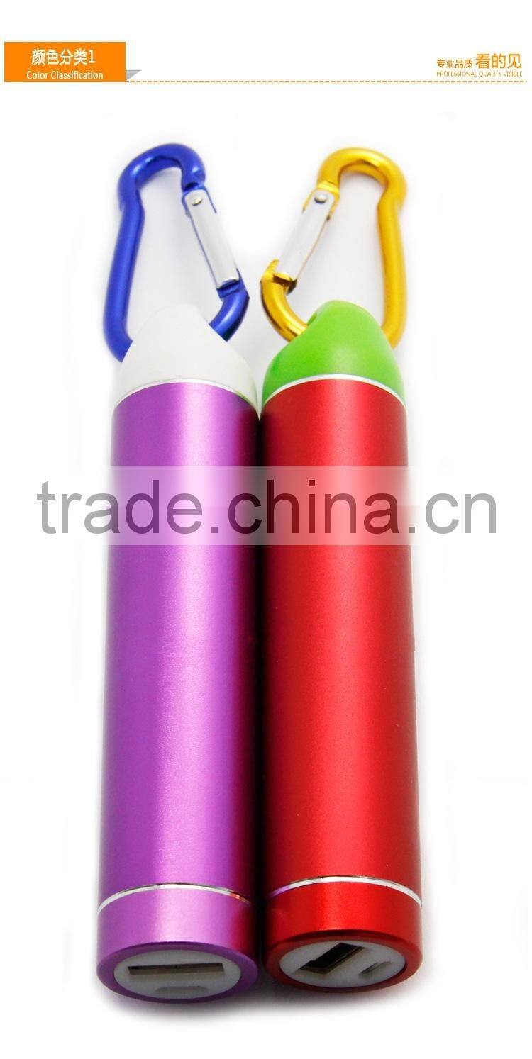 climbing hook power bank 1200mAh / travel gift power bank with led light