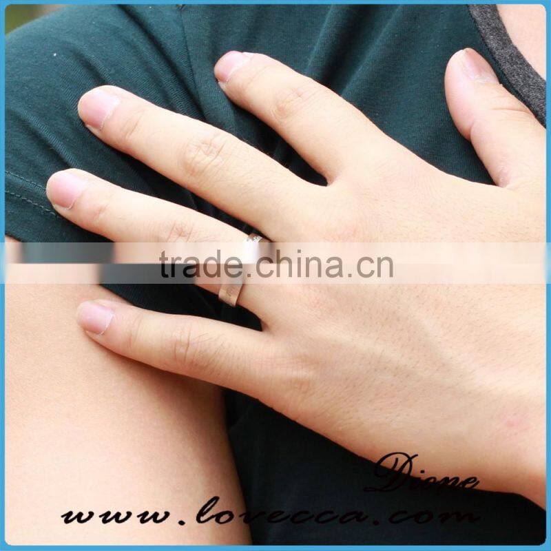 Cheap custom 316L titanium stainless steel forever love ring