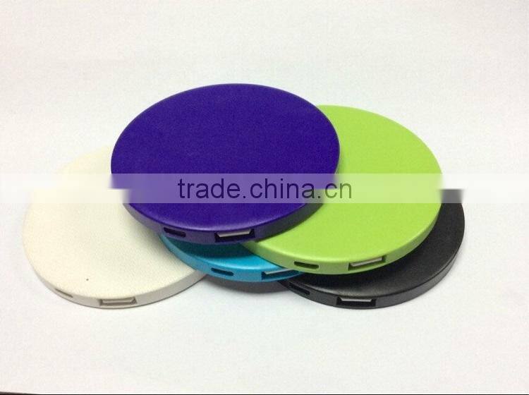 2017 New design custom logo mirror 2500mah power bank for iPhone 7