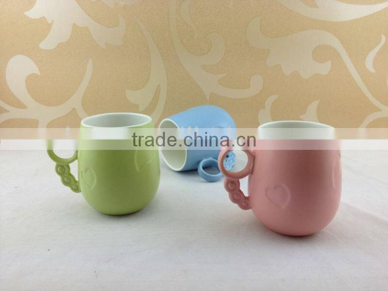 color glazed ceramic coffee mug for promotional gifts