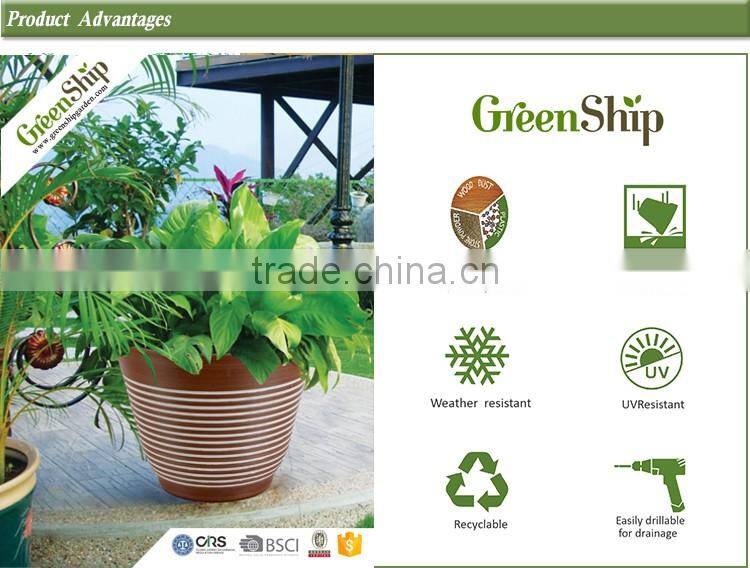 Garden decoration plastic flower pot/cheap plastic planters wholesale