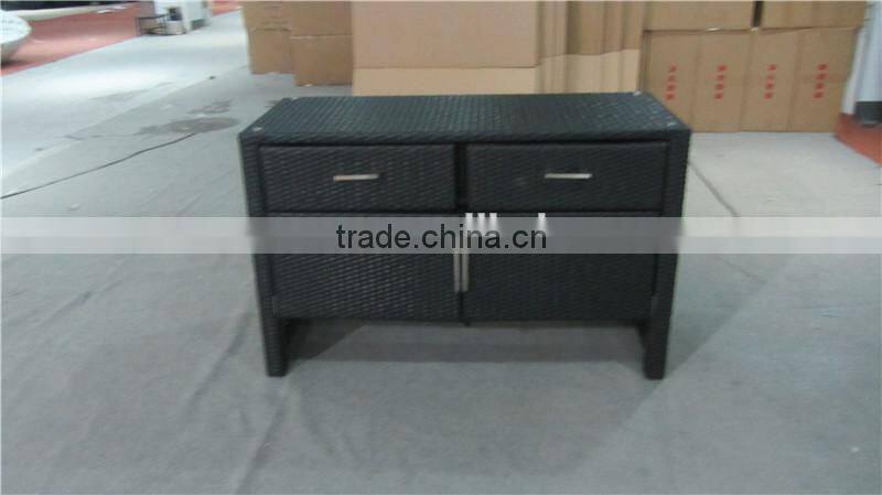Hot Sale Garden Outdoor Accessory Rattan Cabinet