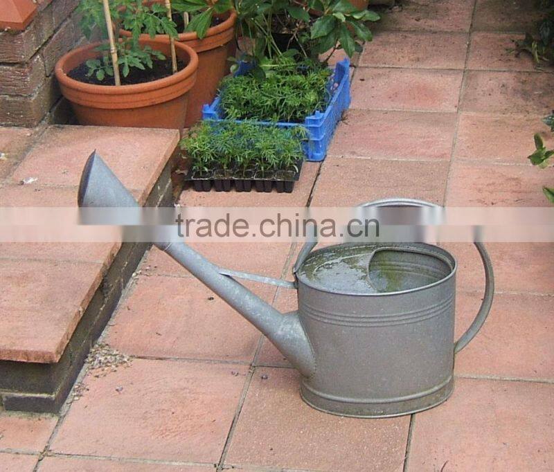 High Quality 7L Oval Metal Watering Can/ Colorful Metal Garden Toys/ Metal Flower Planter