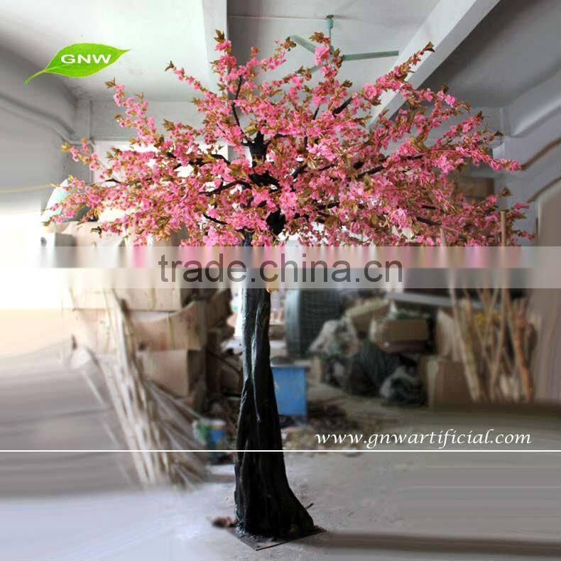 GNW BLS1127 Decorative Artificial Tree red cherry blossom for wedding