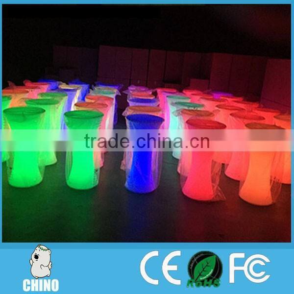 Lighted up led bar table cocktail table for party event use