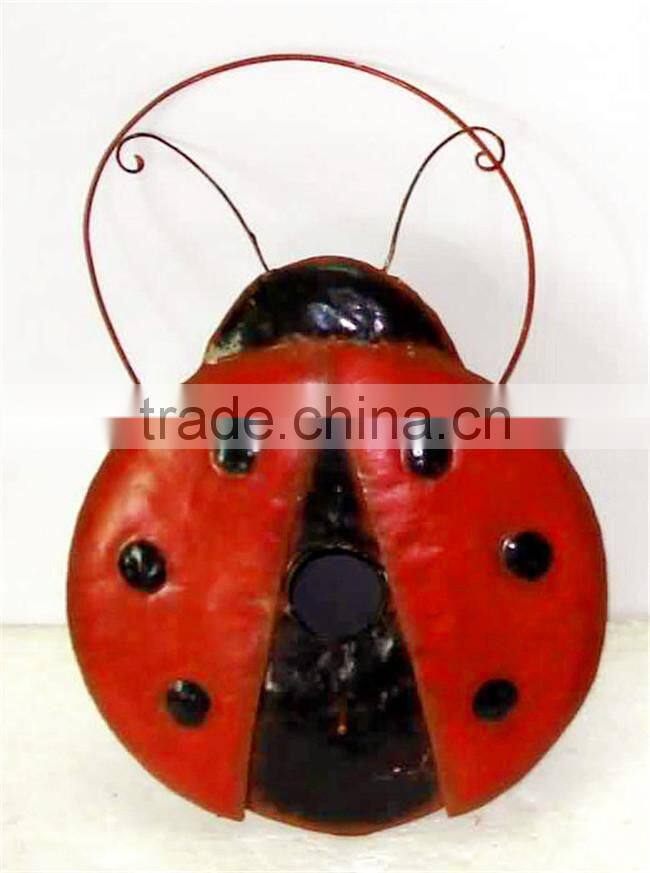 Garden popular items metal ladybird decoration wall hanging art