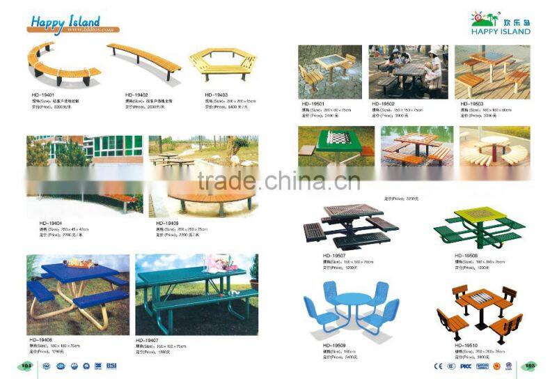 (HD-19502) Restaurant table and bench picnic table and chairs