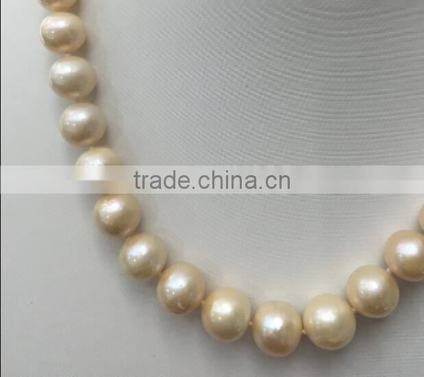 Pink freshwater pearl necklace with silver clasp