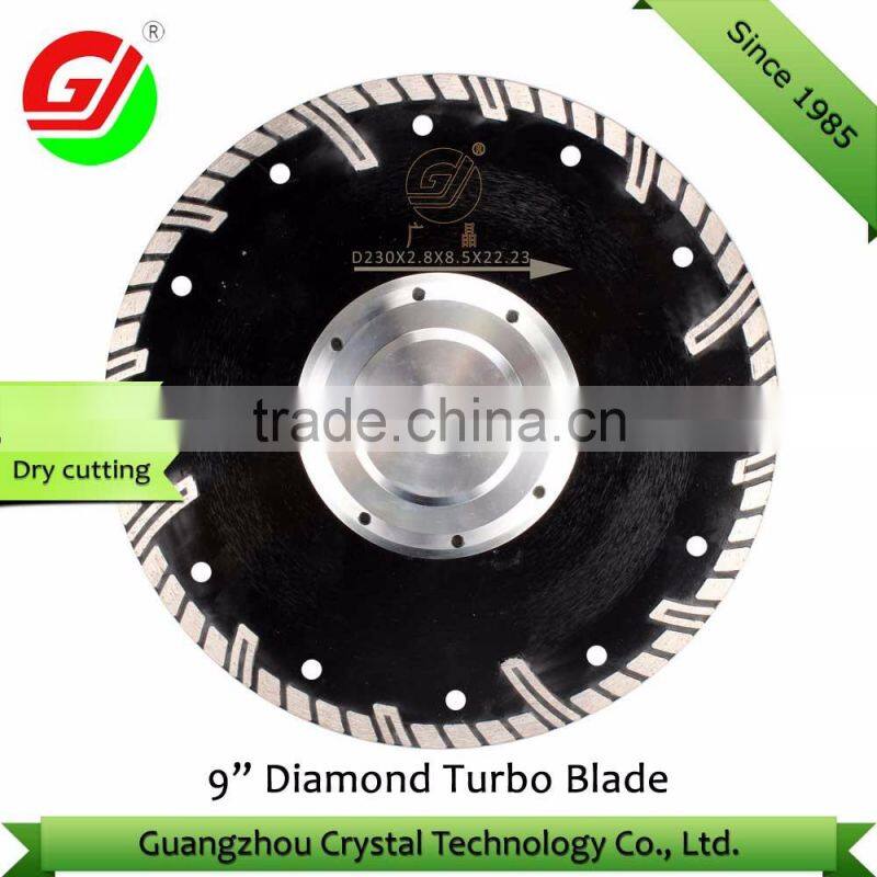 Stone Cutting Diamond Blades Protection Teeth 230mm China Cutting Disc