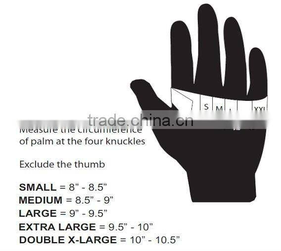 Reflective Leather Safety Police Gloves ZMR665