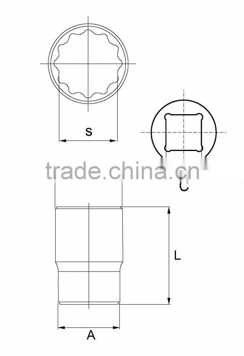 3/8DR Spline Socket Hand Tool