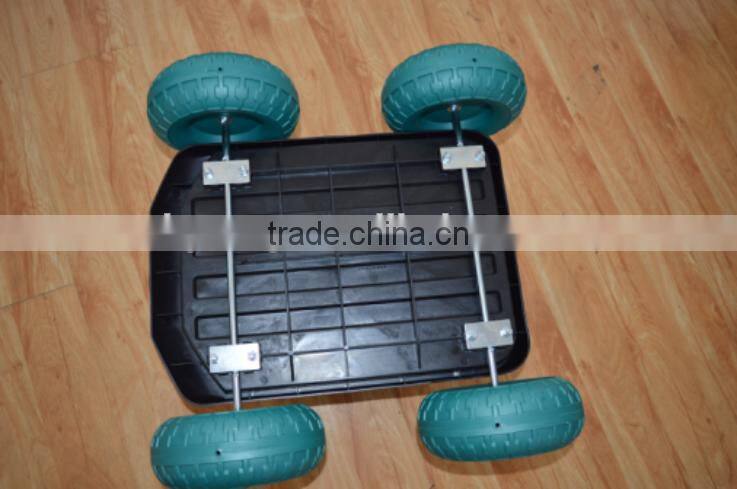 Garden work Seat cart with Plastic Storage Tray TC4501P