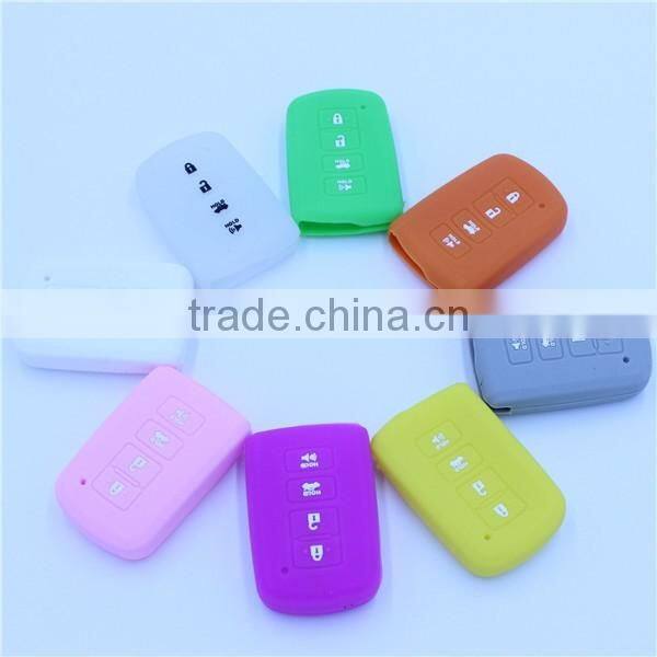 Silicone 4 Buttons Smart Key Covers for 2012 2013 2014 2015 Toyota Avalon Camry RAV4