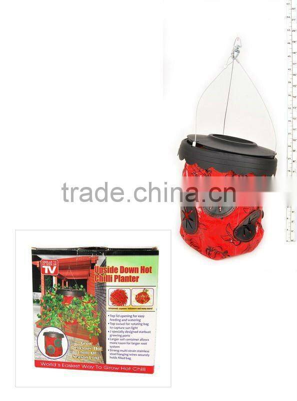 Upside Down Hot Pepper Planter