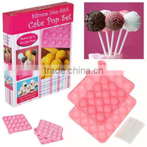 Silicone Cake Pops Mould Maker Lollipop Sticks Pop Mold Cooking