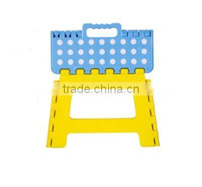 Cheap plastic folding step stool/fish stool for family portable colorful foot stool
