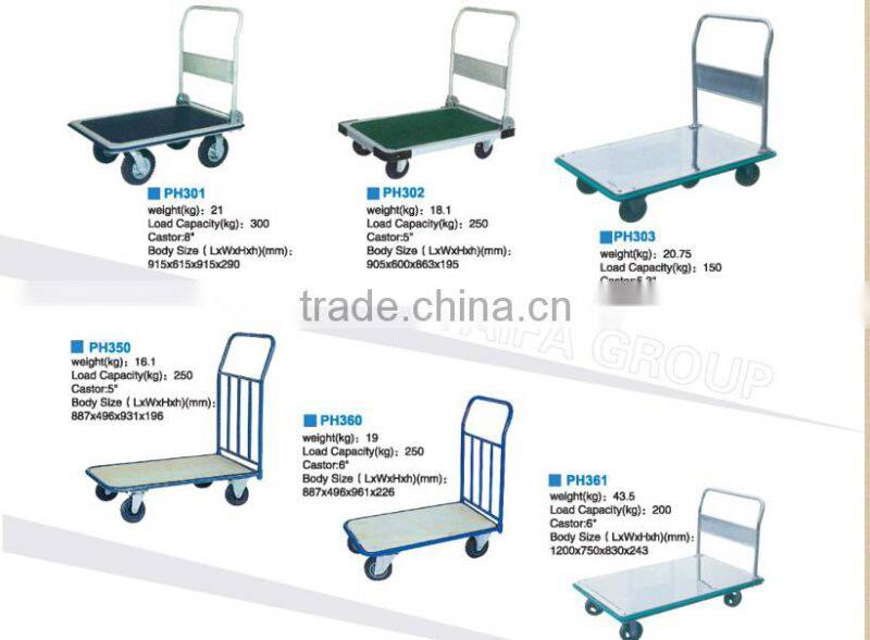 Chinese manufacturer cheap four wheels platform hand truck PH460