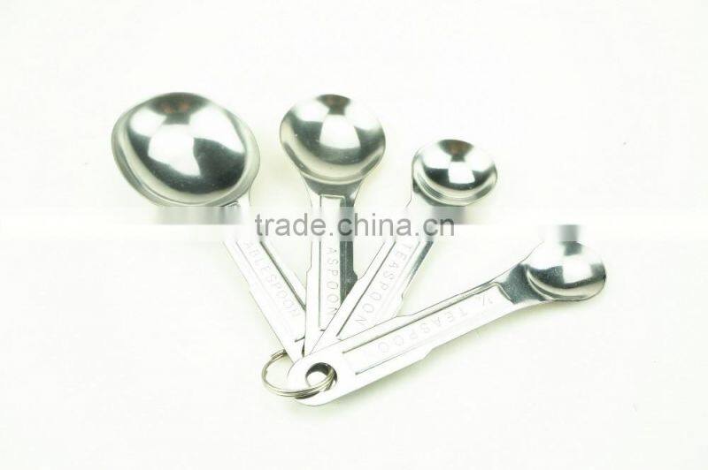 42144 4pcs Stainless Steel Nesting Measuring Cups and Spoons Set