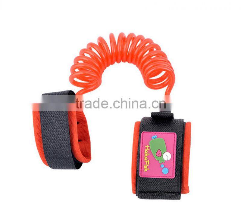 kids safety wrist rein harness strap elastic string toddler anti loss children wrist link collapsible rope cannot cut off