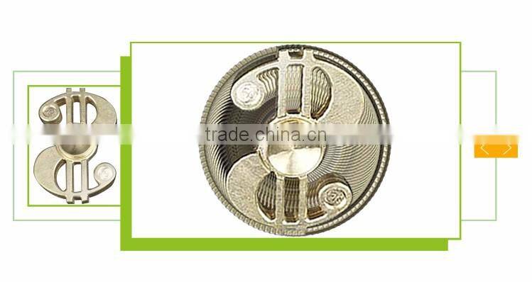 New arrival fingertip gyroscope toy brass musical note spinner blades