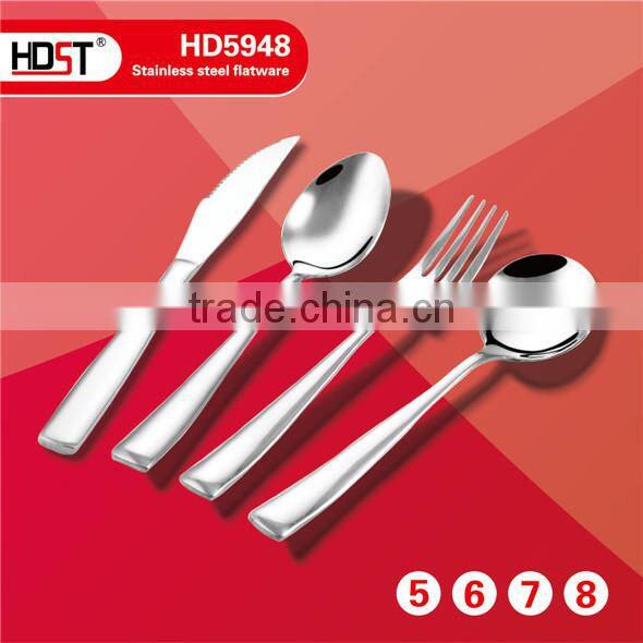 Good Quality flatware fork knife and spoon for supermarket and restaurant sale