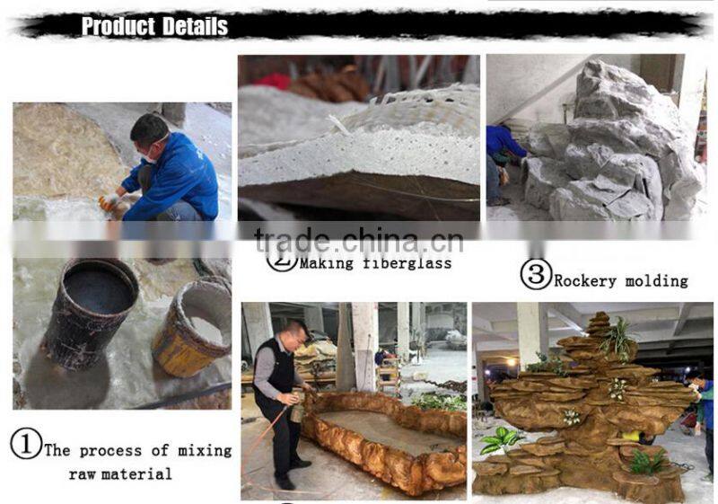 Romantic artistic simulation artificial rockery waterfall Landscape Art decorative artificial rockry waterfall