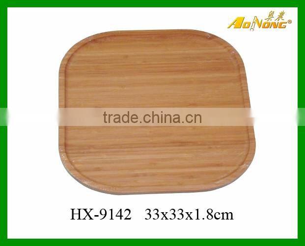 Custom Square Personalized Modern Bamboo Wood Fruit Serving Tray