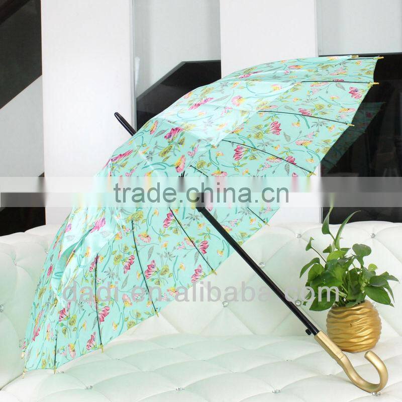 Lady Fashion Outdoor Umbrella With Flower Design