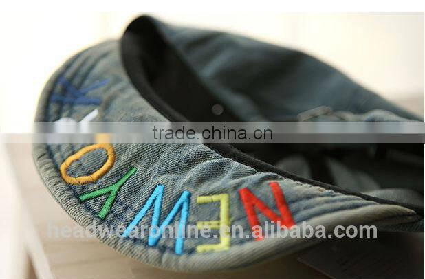 Custom New Casquette TAKE Applique/ Embroidery Distressed Turned-up Brim Caps of children